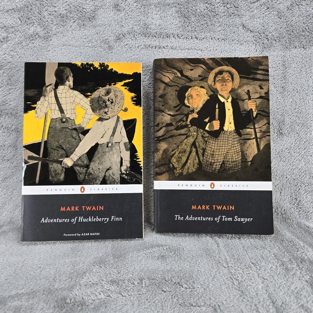 Mark Twain, The Adventures of Tom Sawyer, Adventure Of Huckleberry Finn EUC